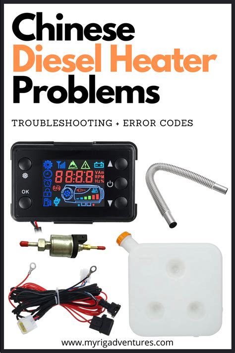 <b>Heater</b> ignites normally, but often stops (<b>codes</b> 52-56 found in memory) 1. . Chinese diesel heater error code list
